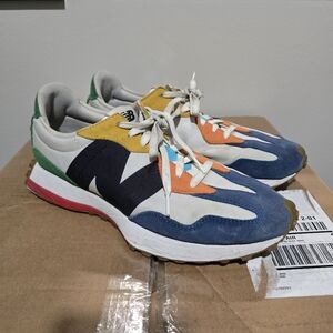 New Balance 327 Shoes Multicolor Colorblock Sneakers